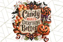 Retro Halloween Candy Shop Clipart PNG Product Image 4
