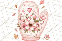 Pink Autumn Bakery Clipart PNG Product Image 4