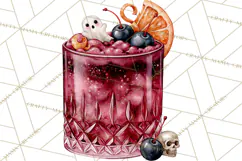 Halloween Cocktails Clipart PNG, Spooky Drinks Product Image 5