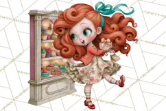 Whimsical Bakery Girls & Boys PNG Clipart, Baker Characters Product Image 5