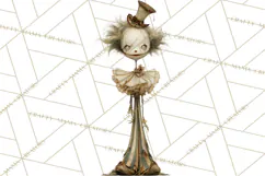 Haunted Circus Clipart PNG, Spooky Halloween Clowns Product Image 2