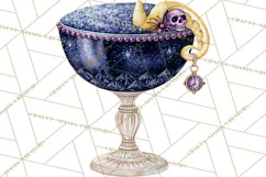 Halloween Cocktails Clipart PNG, Spooky Drinks Product Image 3