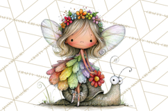 Sweet Little Fairies PNG, Cute Fairy Clip Art Product Image 4