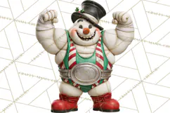 Christmas Wrestling Clipart PNG, Santa Wrestlers Product Image 4