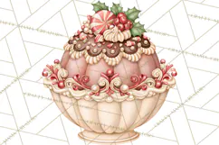 Whimsical Christmas Confectionery PNG Clipart Product Image 2