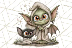 Monster Pet Groomers Halloween Clipart PNG Product Image 2