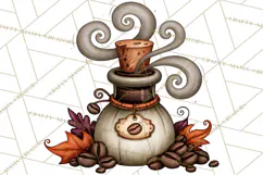 Spooky Coffeehouse PNG Clipart Product Image 2