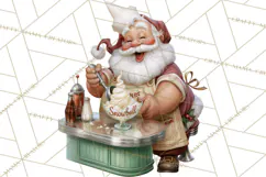 1950s Vintage Christmas Clipart Retro Soda Fountain Clip Art Product Image 2