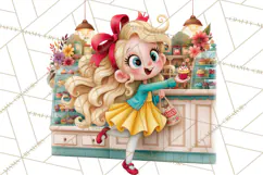 Whimsical Bakery Girls & Boys PNG Clipart, Baker Characters Product Image 2