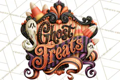 Retro Halloween Candy Shop Clipart PNG Product Image 3