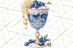 Halloween Cocktails Clipart PNG, Spooky Drinks Product Image 3