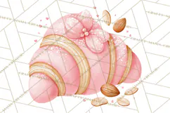 Pink Autumn Bakery Clipart PNG Product Image 3