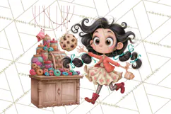 Whimsical Bakery Girls & Boys PNG Clipart, Baker Characters Product Image 3