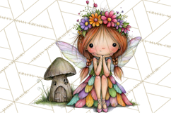 Sweet Little Fairies PNG, Cute Fairy Clip Art Product Image 4