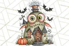 Monster Pet Groomers Halloween Clipart PNG Product Image 4