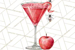 Halloween Cocktails Clipart PNG, Spooky Drinks Product Image 4