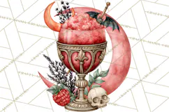 Halloween Cocktails Clipart PNG, Spooky Drinks Product Image 5