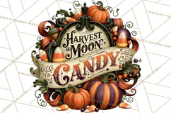 Retro Halloween Candy Shop Clipart PNG Product Image 5