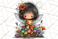 Sweet Little Fairies PNG, Cute Fairy Clip Art Product Image 2
