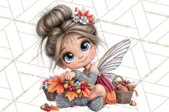 Fall Fairy Clipart PNG, Autumn Woodland Fantasy Product Image 2