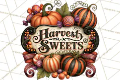 Retro Halloween Candy Shop Clipart PNG Product Image 3
