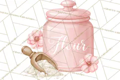 Pink Autumn Bakery Clipart PNG Product Image 3