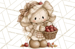 Frayed Fall Scarecrows PNG, Halloween Clipart Product Image 4