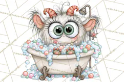 Monster Pet Groomers Halloween Clipart PNG Product Image 4