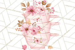 Pink Autumn Bakery Clipart PNG Product Image 4