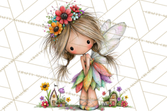 Sweet Little Fairies PNG, Cute Fairy Clip Art Product Image 5
