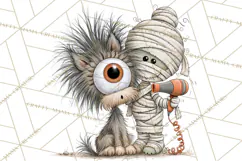 Monster Pet Groomers Halloween Clipart PNG Product Image 2