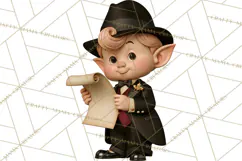 Christmas Crime Syndicate PNG Clipart, Mobster Santa Product Image 2