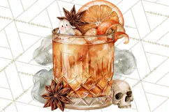 Halloween Cocktails Clipart PNG, Spooky Drinks Product Image 2