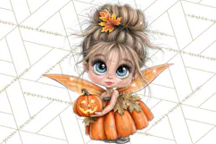 Fall Fairy Clipart PNG, Autumn Woodland Fantasy Product Image 5