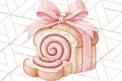 Pink Autumn Bakery Clipart PNG Product Image 2