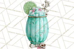 Halloween Cocktails Clipart PNG, Spooky Drinks Product Image 3