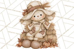Frayed Fall Scarecrows PNG, Halloween Clipart Product Image 3