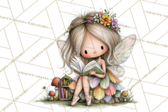 Sweet Little Fairies PNG, Cute Fairy Clip Art Product Image 4