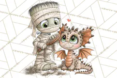 Monster Pet Groomers Halloween Clipart PNG Product Image 4