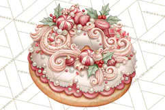 Whimsical Christmas Confectionery PNG Clipart Product Image 4