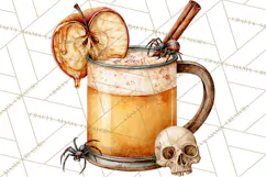 Halloween Cocktails Clipart PNG, Spooky Drinks Product Image 5