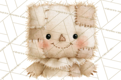 Frayed Fall Scarecrows PNG, Halloween Clipart Product Image 5