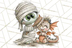 Monster Pet Groomers Halloween Clipart PNG Product Image 5