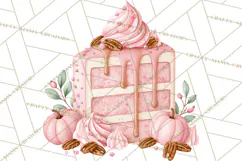 Pink Autumn Bakery Clipart PNG Product Image 5