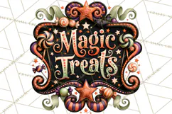 Retro Halloween Candy Shop Clipart PNG Product Image 5