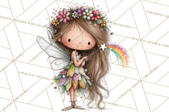 Sweet Little Fairies PNG, Cute Fairy Clip Art Product Image 5
