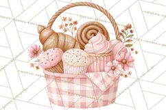Pink Autumn Bakery Clipart PNG Product Image 2