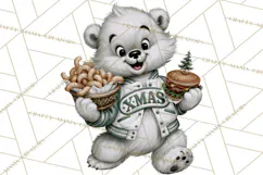 1950s Vintage Christmas Clipart Retro Soda Fountain Clip Art Product Image 2