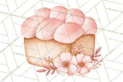 Pink Autumn Bakery Clipart PNG Product Image 4