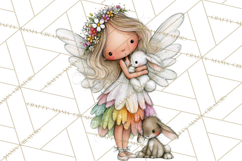 Sweet Little Fairies PNG, Cute Fairy Clip Art Product Image 3